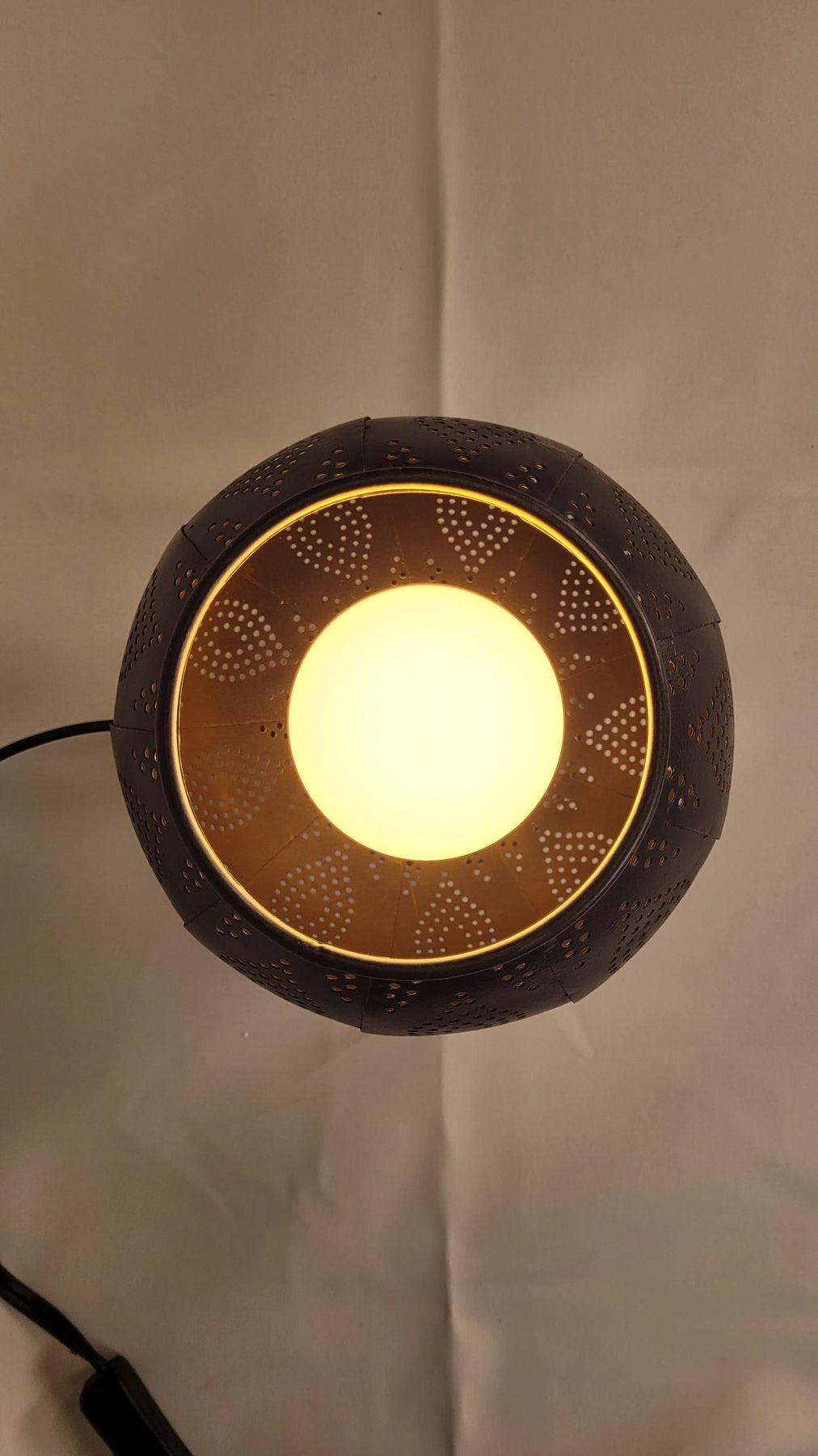 Casa Suarez Iron Table Lamp | Unique Moroccan Table Lamp | 5.5x5.5x5.5 Inc