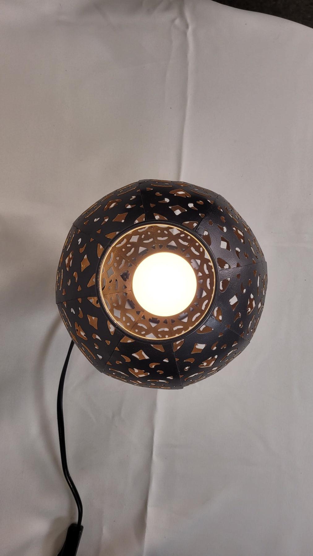 Casa Suarez Iron Table Lamp | Stunning Moroccan Table Lamp | 8x8x8.5 Inc