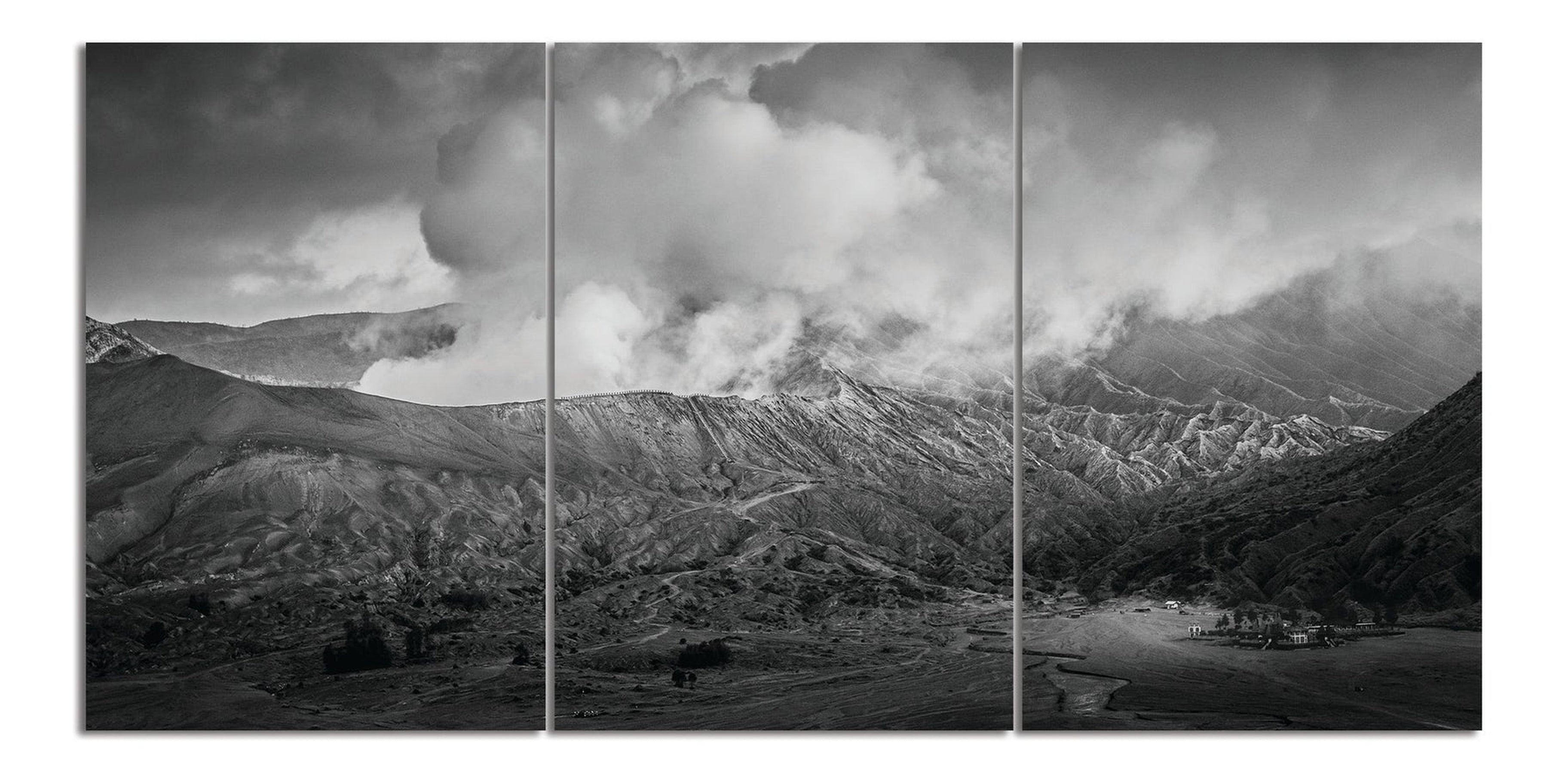 Black and White Mountains Landscape Art | 70x50 cm