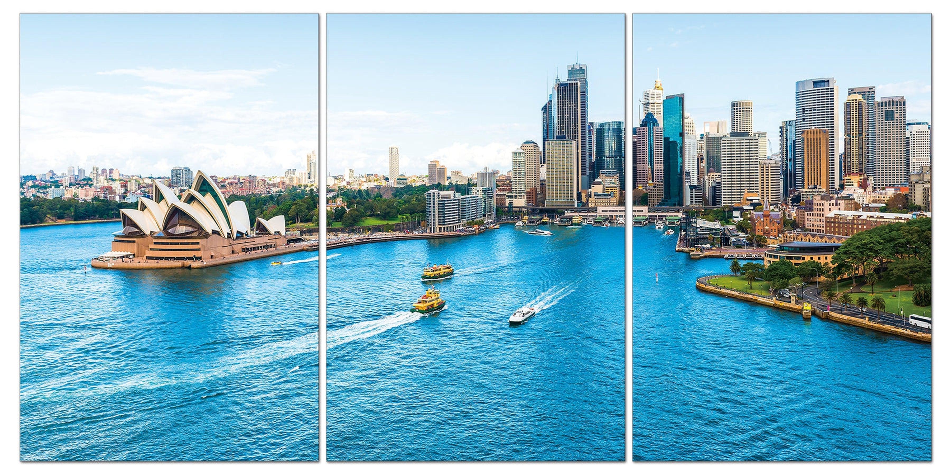 Sydney Skyline Wall Art | 70x50 cm