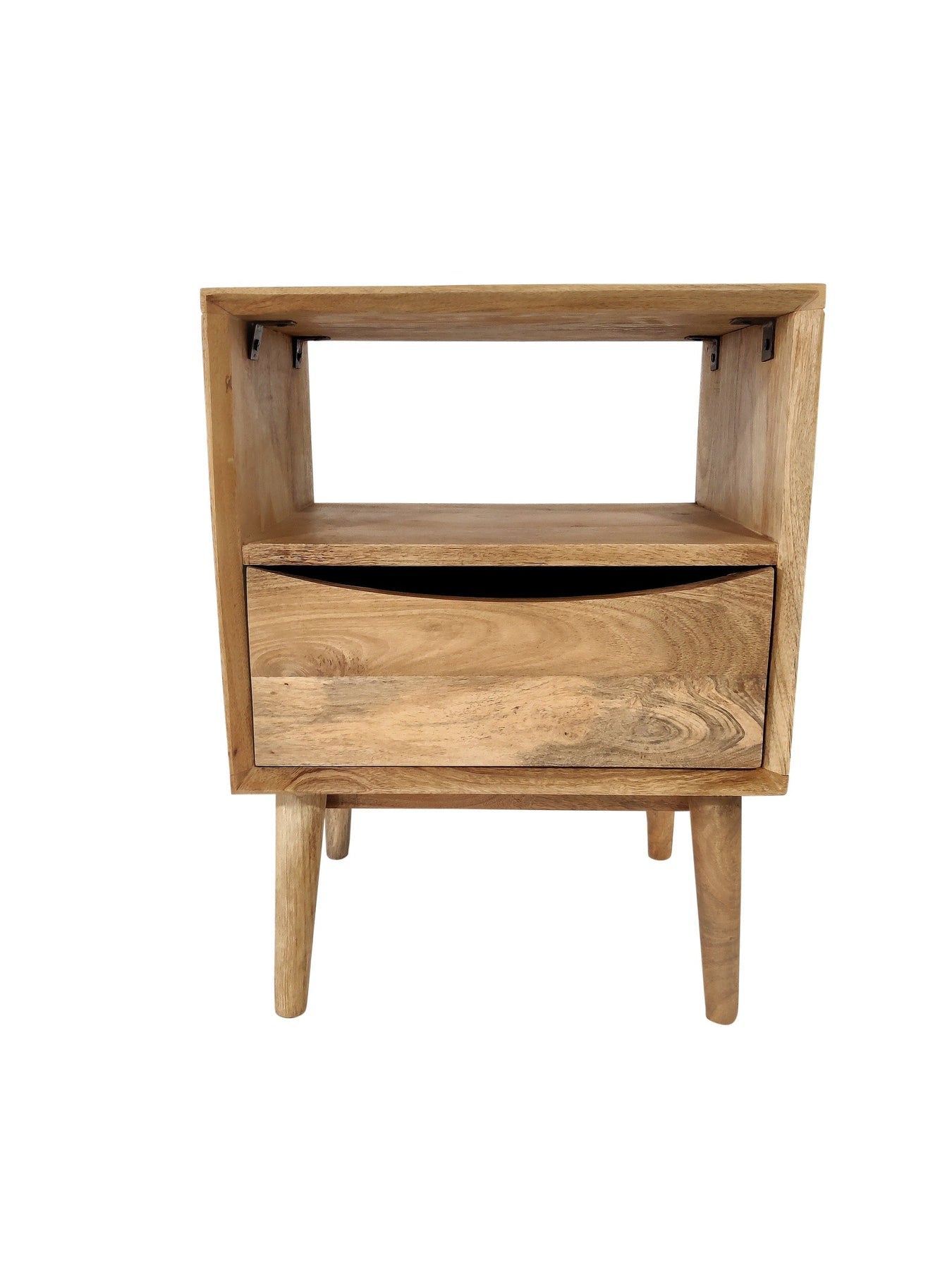 Wooden Retro Sixties Bed Side Table | 42x32x56 cm