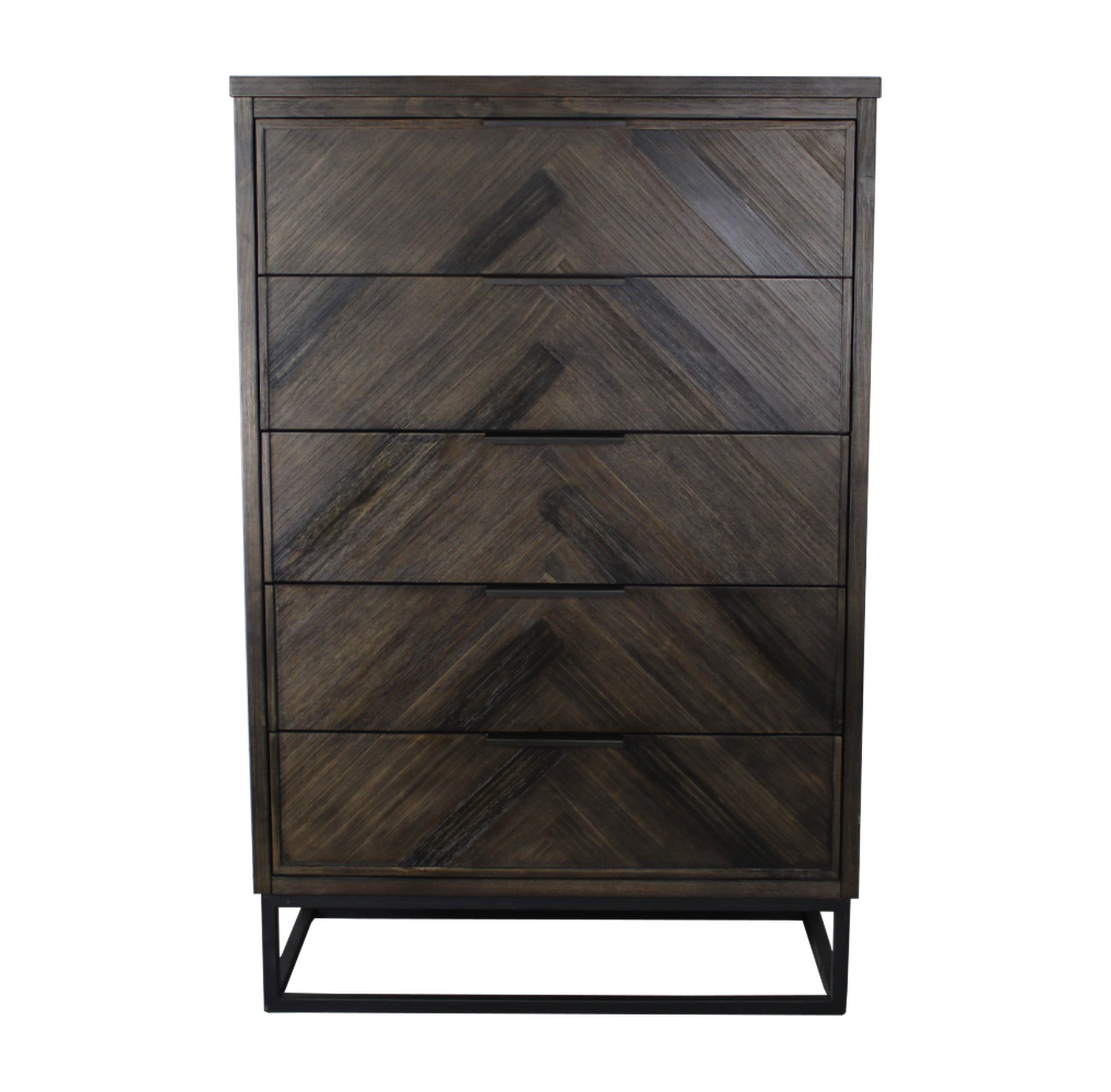 Wooden Vertical Dresser with 5 Drawers - Storage Unit | 38x18x58