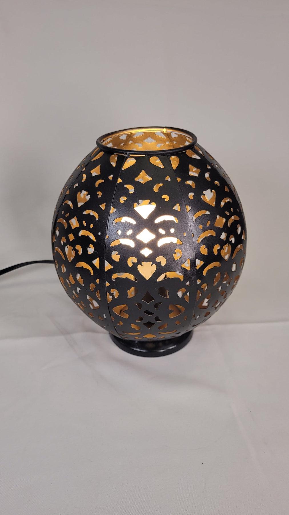 Casa Suarez Iron Table Lamp | Stunning Moroccan Table Lamp | 8x8x8.5 Inc