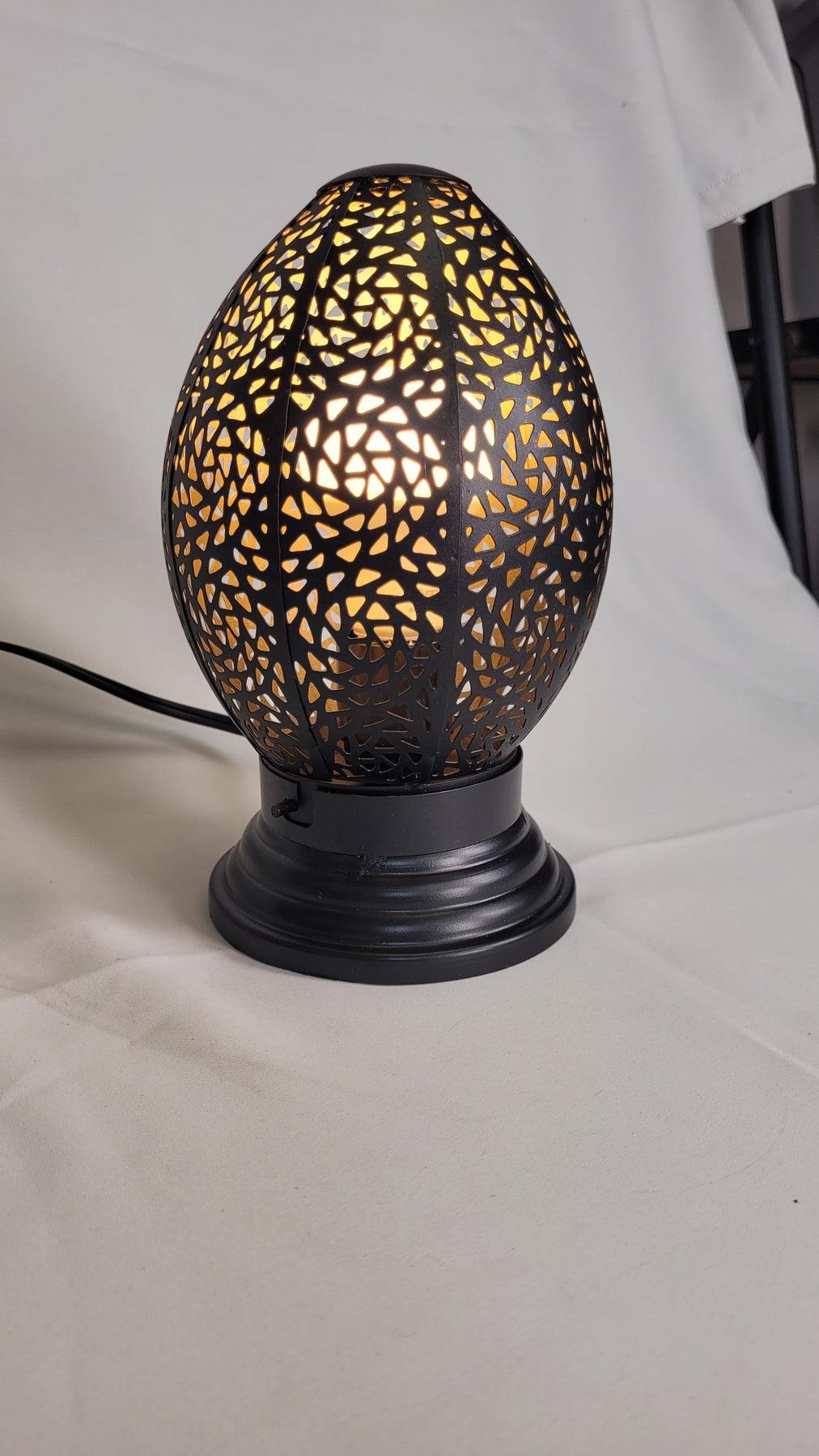 Casa Suarez Iron Table Lamp | Moroccan Table Lamp | 4x4x9 Inc