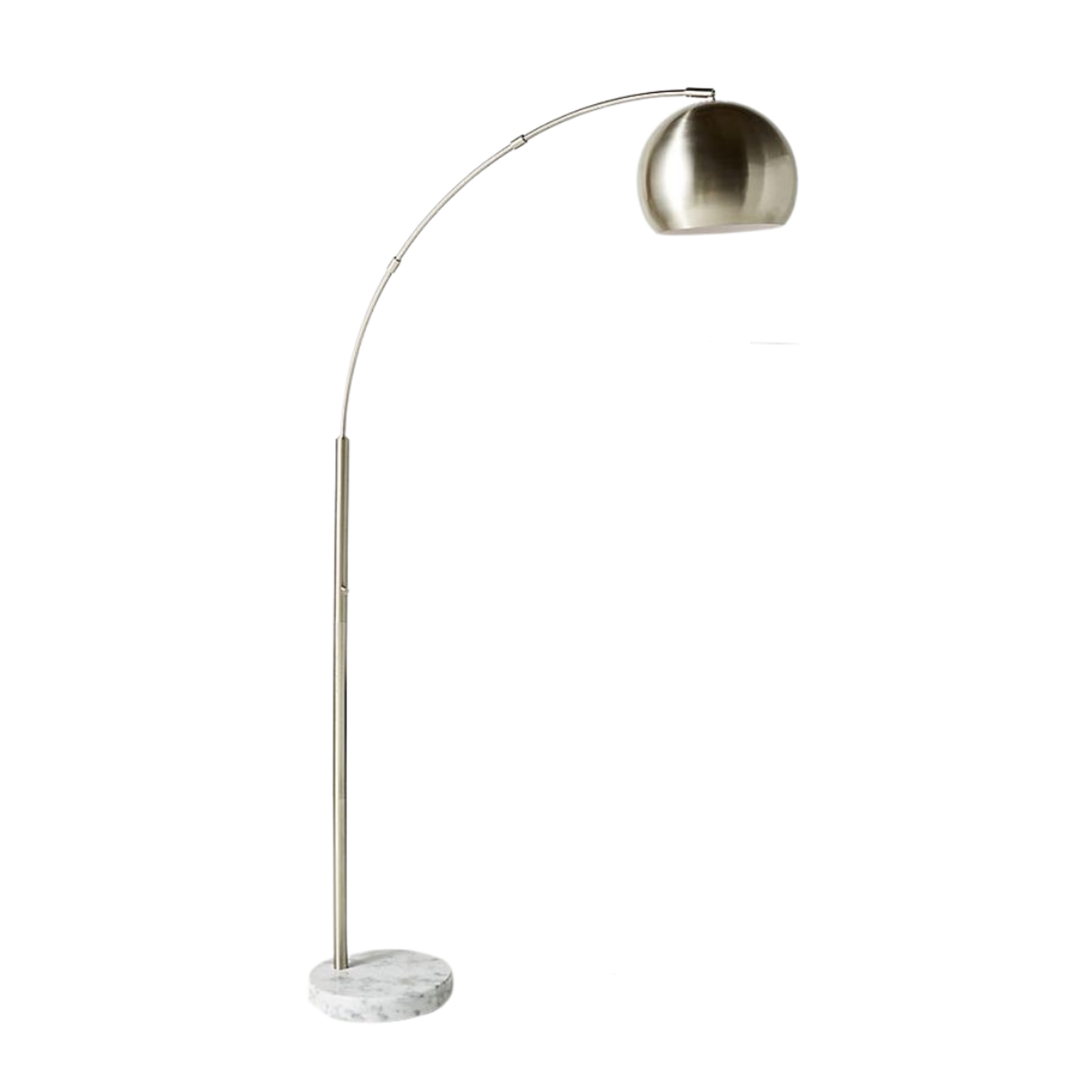 Jayson Floor Lamp | Marble base and Silver