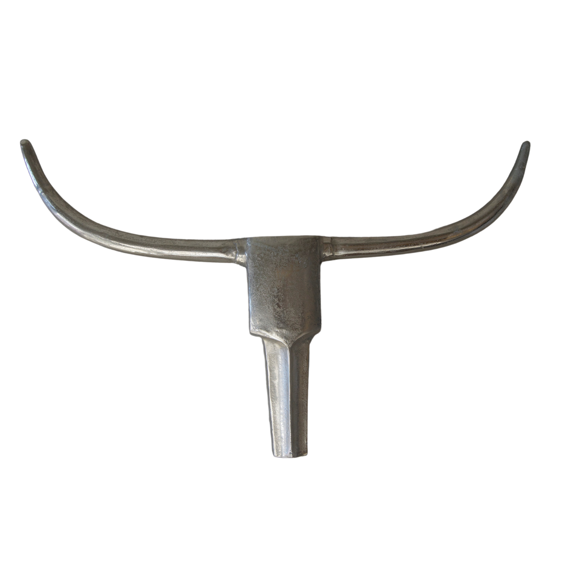Casa Suarez Aluminium Bull Horn Silver | 30x4x18 Inc