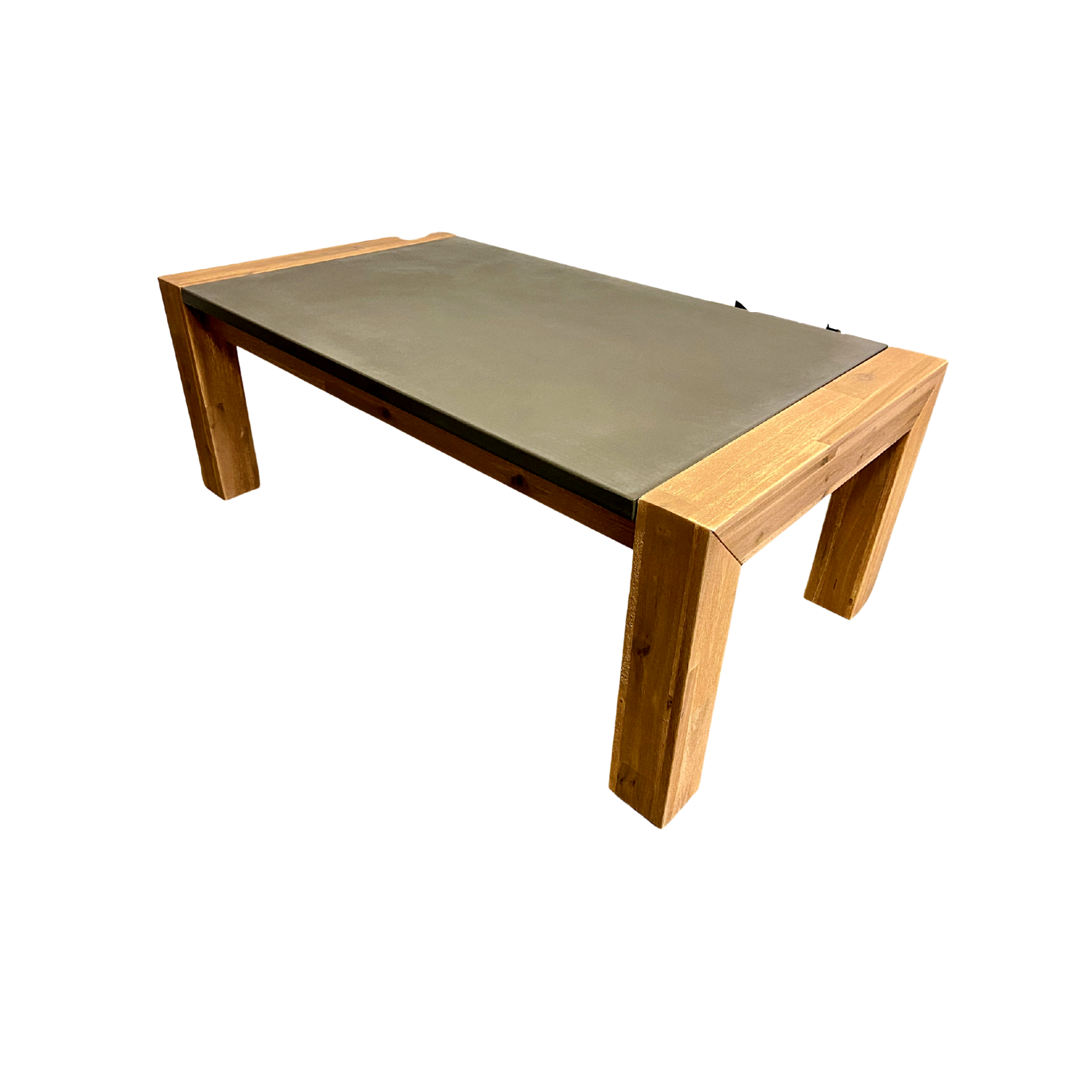 Acacia Solid Wood And Concrete Wooden Coffee Table