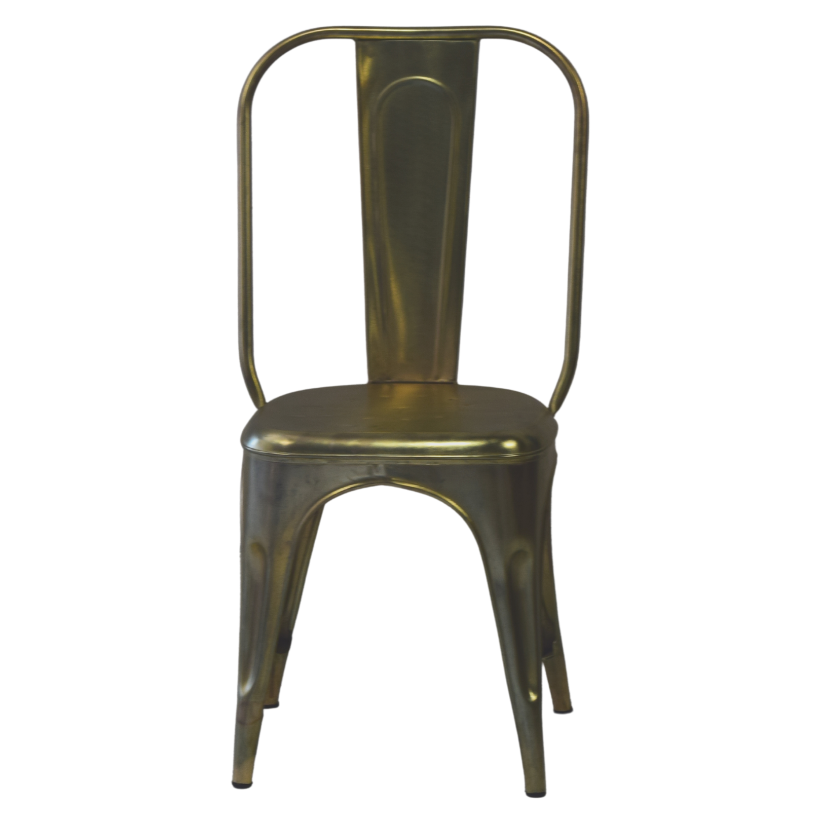 Industrial Iron Brass Chair