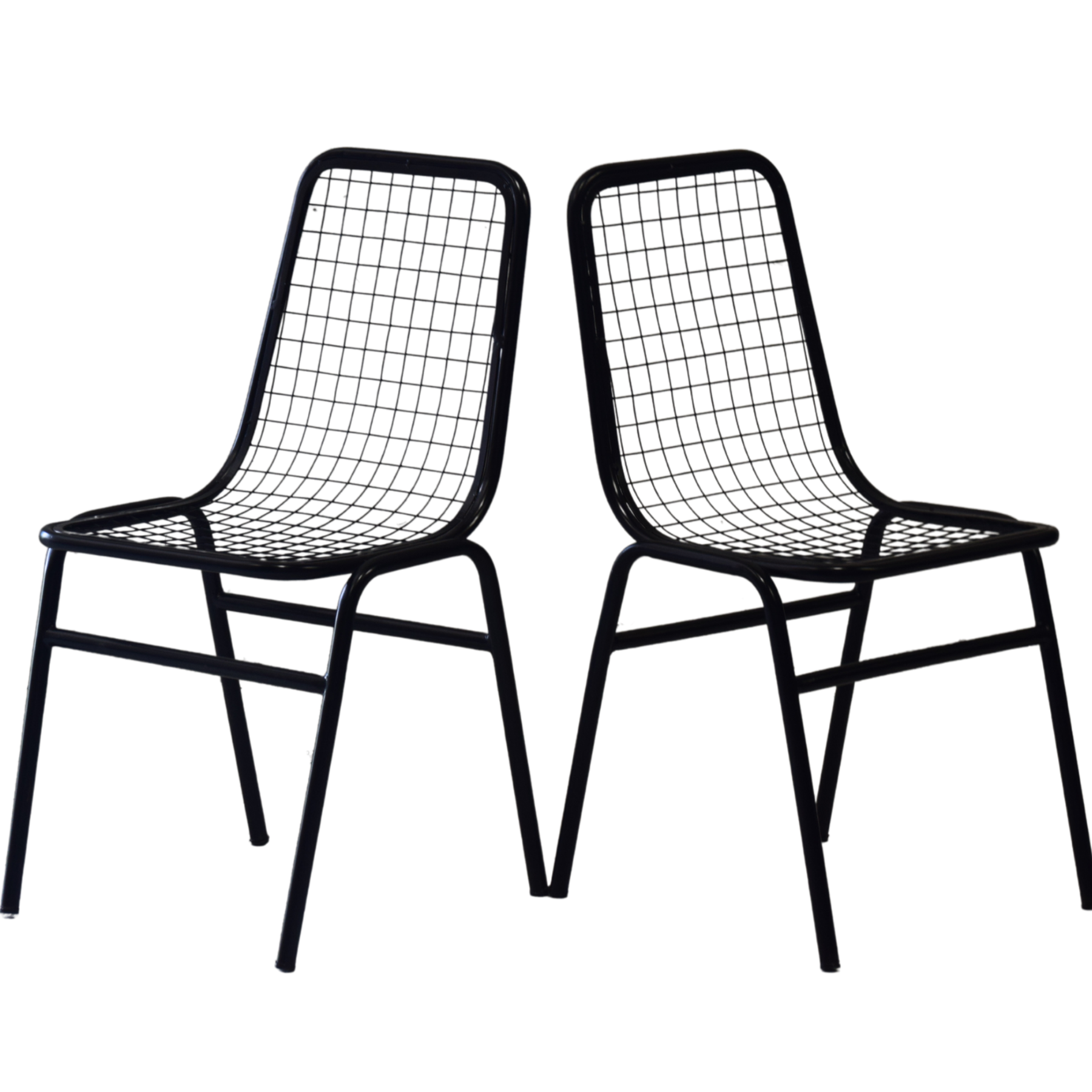 Black Iron Lounge Chair | 57x48x84 cm