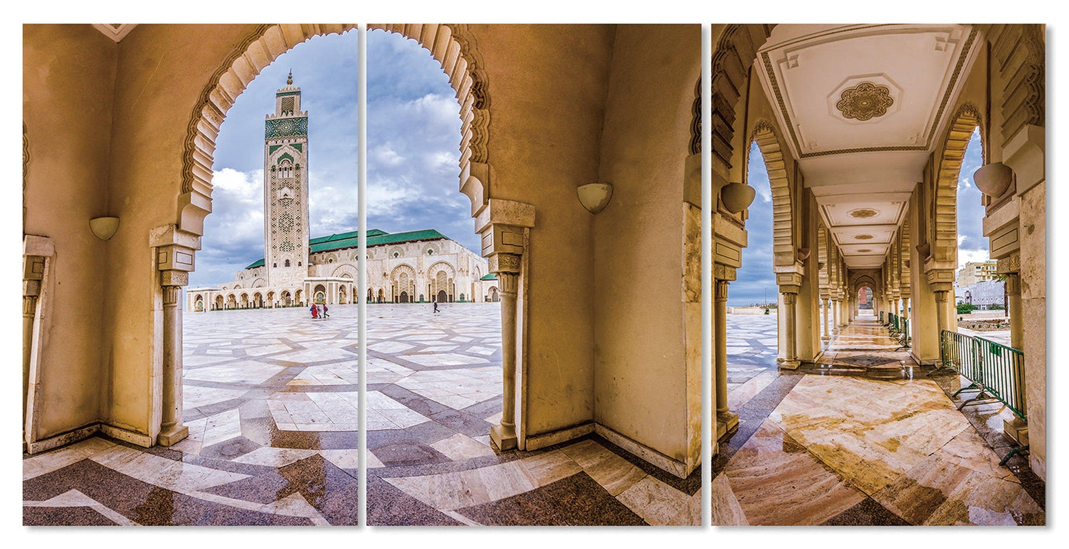 Art mural mosquée panoramique