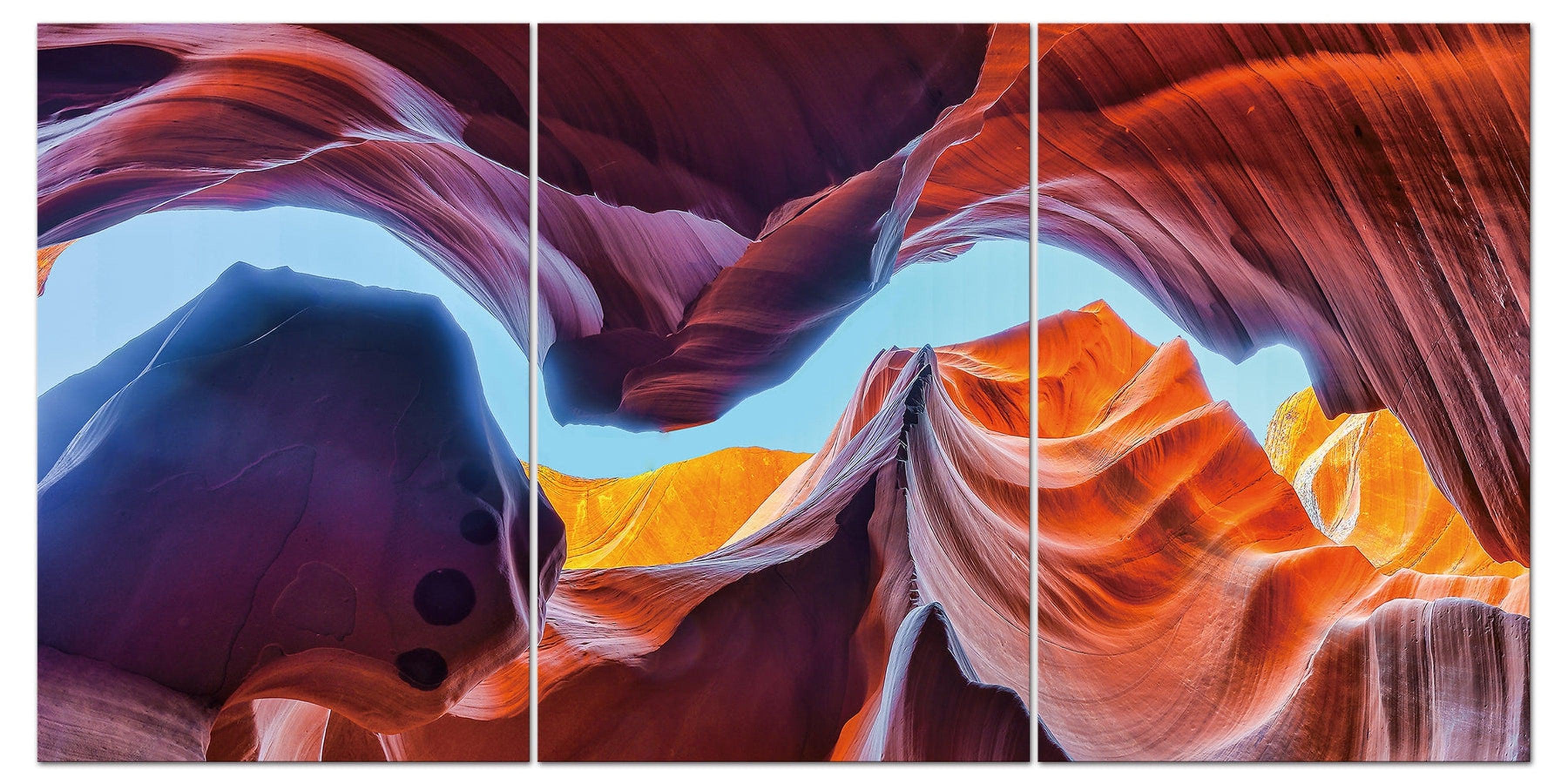 À l'intérieur de l'art mural paysage des canyons