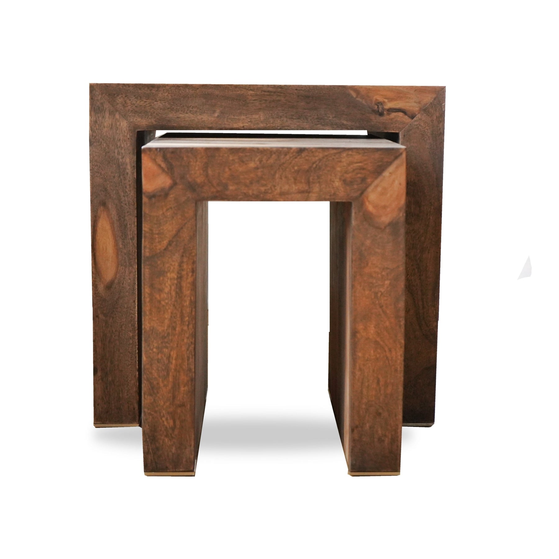 Zen Side Table Set - Wooden Side Tables Night Stand | 2 Sizes Available