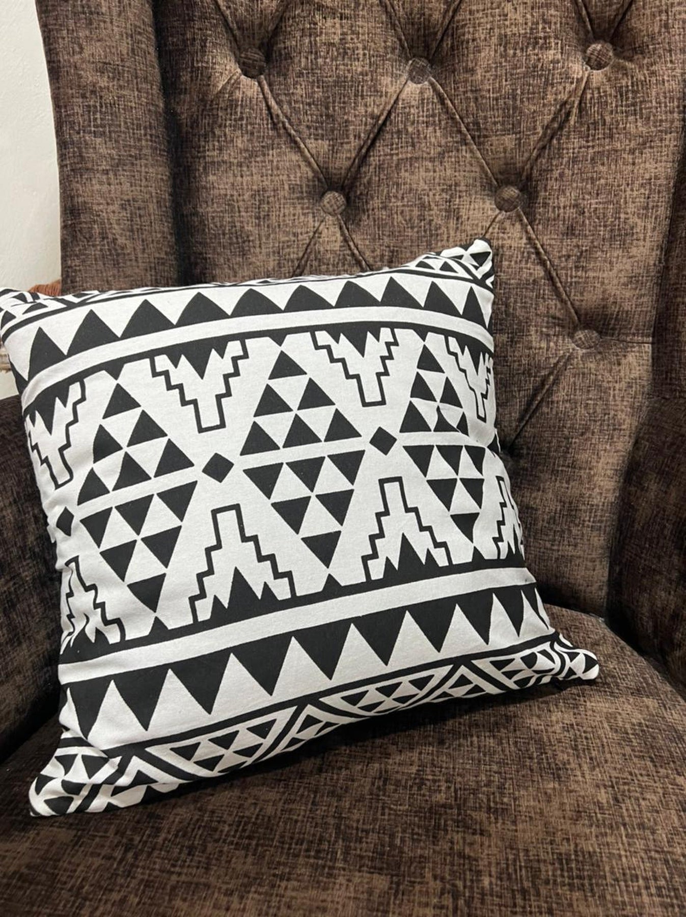 Casa Suarez Printed Cushion Cover With Filler | 18 x 18 x 2 Inc