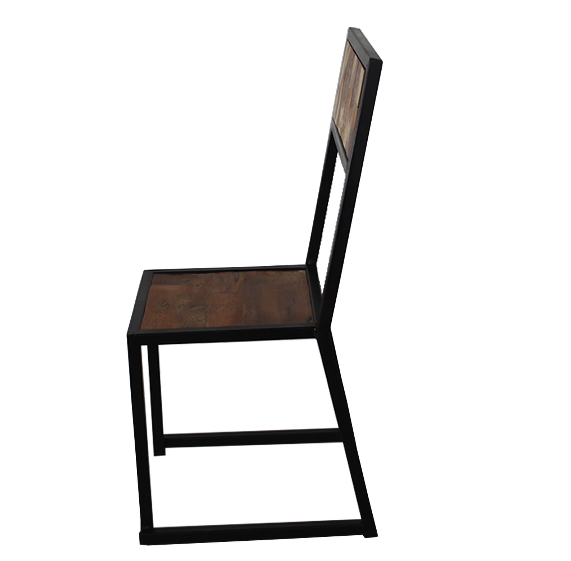 Chaise de salle à manger rustique (ensemble de 2) | Chaises Industrielles Modernes| Chaises pour cuisine et salle à manger