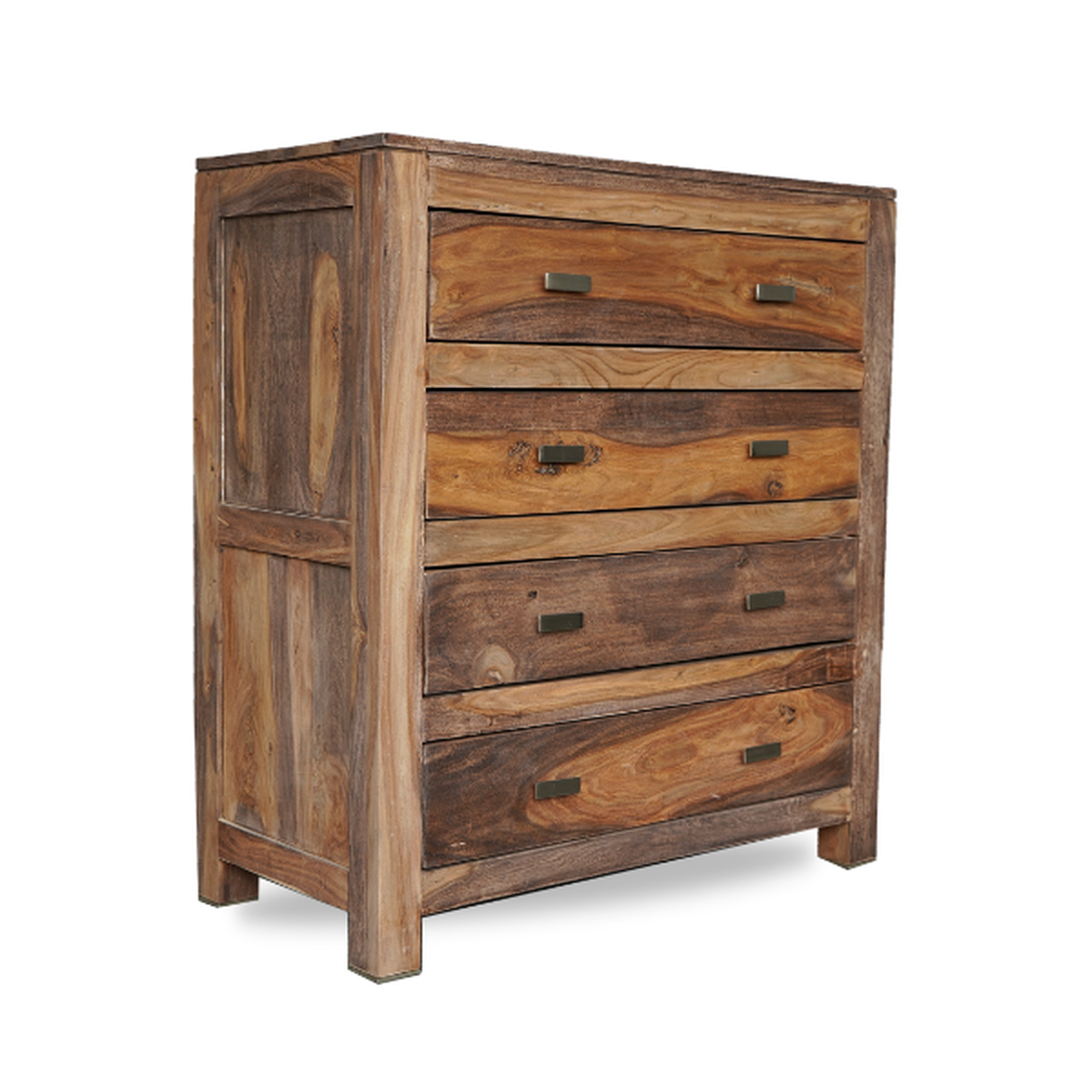 Zen Dresser | Solid wood Closet Storage With 4 Drawers for Living Room, Hallway, bedroom, Nursery | 84x43x94 cm